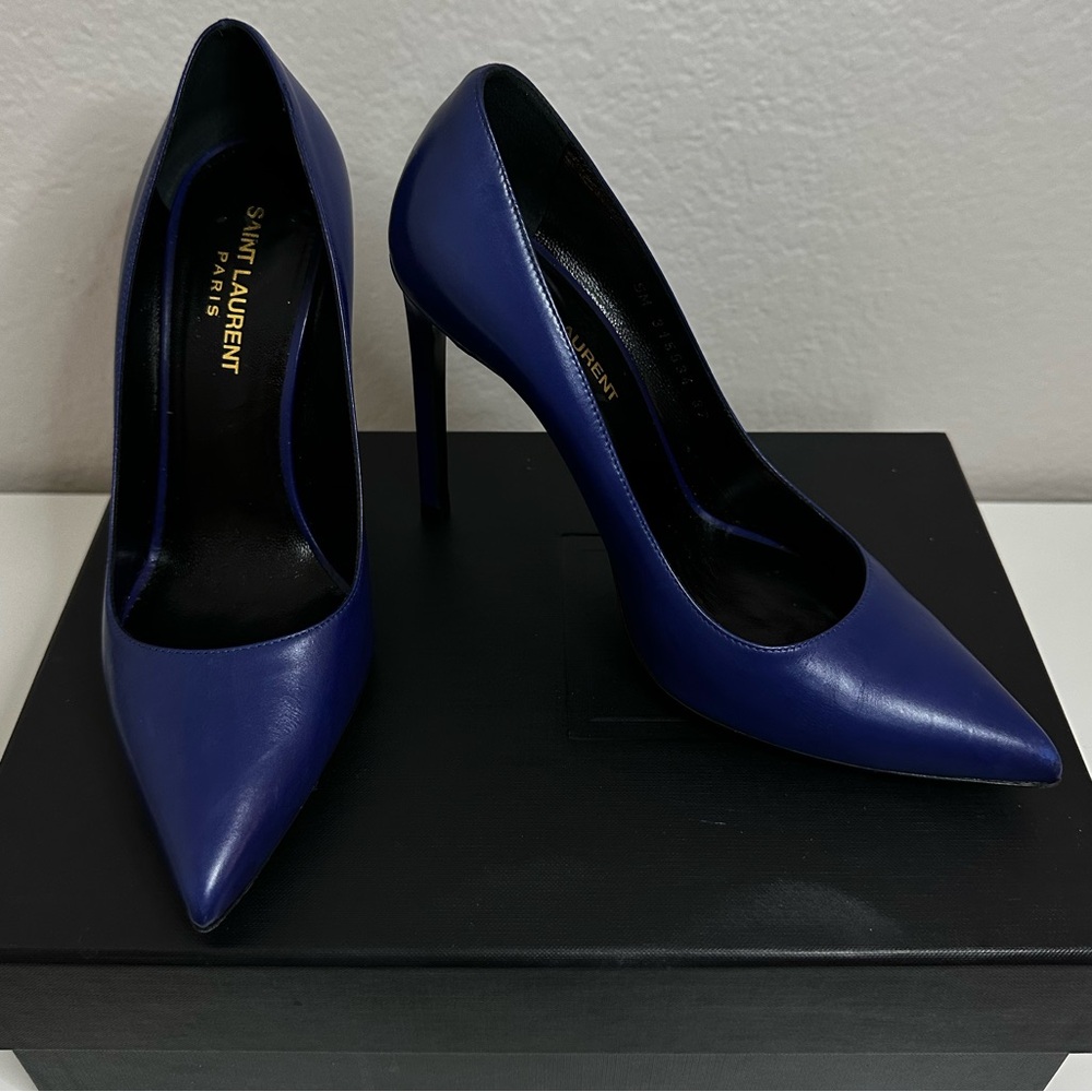 YSL Bleu Roy Pump Heels